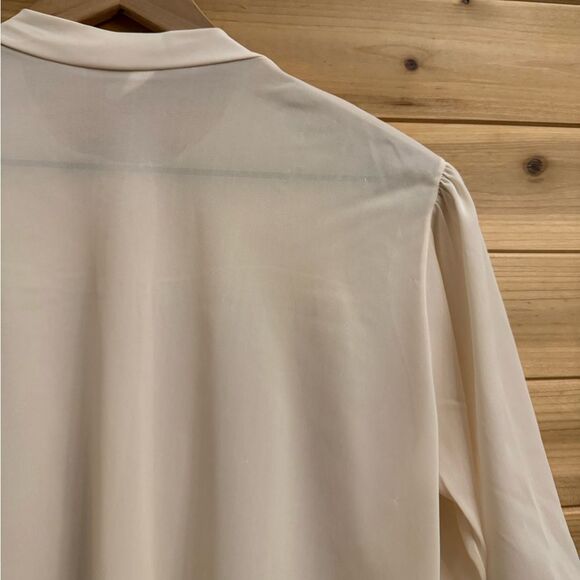 Vintage Lacey Coquette Petal Pink Sz Medium Button Front Lightweight Bed Jacket - Picture 9 of 11